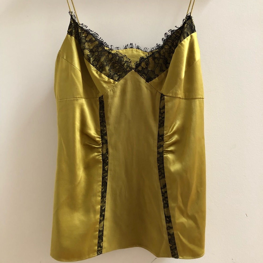 Silk Camisole mustard yellow